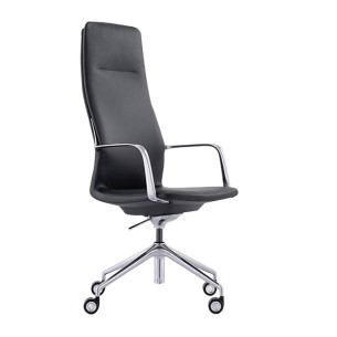 New comfortable design simple ergonomic high back office leather chair FK004
