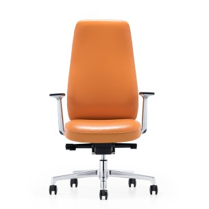 FURICCO Height Adjustable Rotating High Back Swivel Leather Executive Office Chair A1701 2