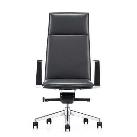 FURICCO Leather High Density Foam Executive Genuine Leather Office Chair for Poject A1819