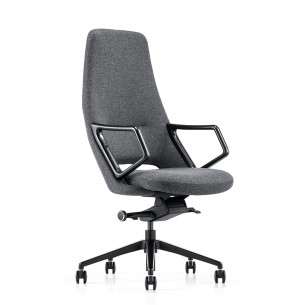 FURICCO High Quality Aluminium Armrest Comfortable Swivel Executive Leather Office Chair A1805-1