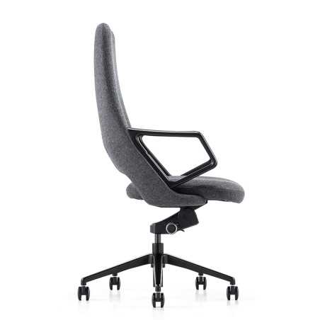 FURICCO High Quality Aluminium Armrest Comfortable Swivel Executive Leather Office Chair A1805-1