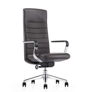 FURICCO Tradtitonal Style High Back Executive Chair Swivel Leather Office Chairs A1801-1