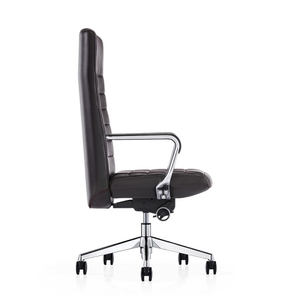 FURICCO Tradtitonal Style High Back Executive Chair Swivel Leather Office Chairs A1801-1