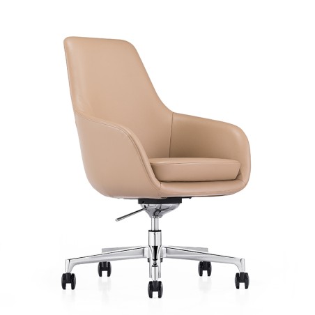 FURICCO Wholesale Minimalistic Swivel Chair Fabric Leather Hotel Reception Lounge Chair A1800