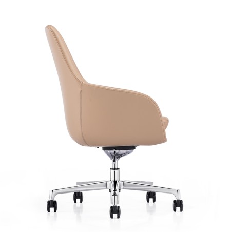 FURICCO Wholesale Minimalistic Swivel Chair Fabric Leather Hotel Reception Lounge Chair A1800