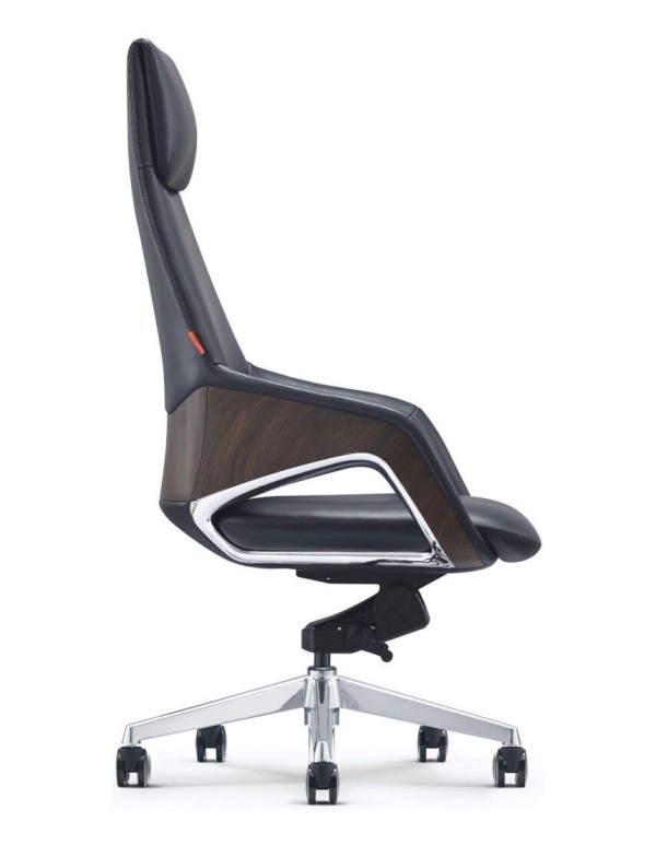 Крісло Furicco FK005, шкіряне, чорне