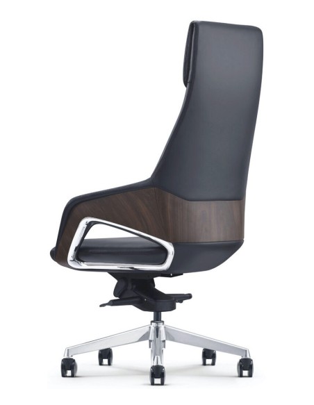 Крісло Furicco FK005, шкіряне, чорне