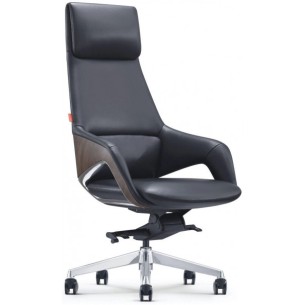 Крісло Furicco FK005, шкіряне, чорне