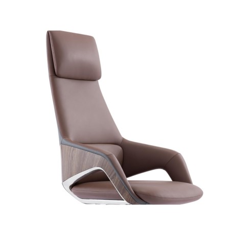 Крісло Furicco FK005, шкіряне, чорне