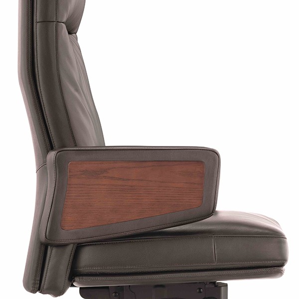 Classic Brown Leather Goose Down Office Chair A2119