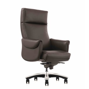 FURICCOC omfortable Manager Genuine Leather Chair For Big Guy Leather Boss Executive Office Chair A2108