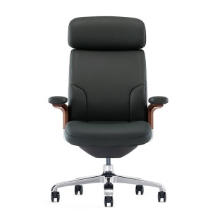 Furniture indoor Modern high back PU ergonomic swivel office chair OEM produce executive Luxury leather office chair 2