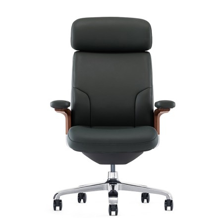 Furniture indoor Modern high back PU ergonomic swivel office chair OEM produce executive Luxury leather office chair