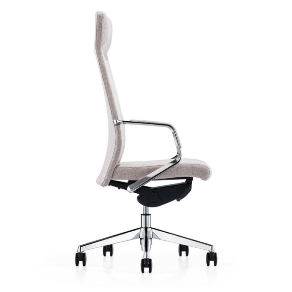 Height adjustable office manager chair with armrest