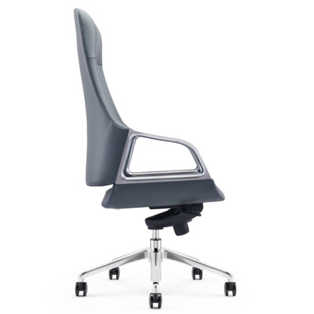 New high back swivel adjustable leather office seat with armrest