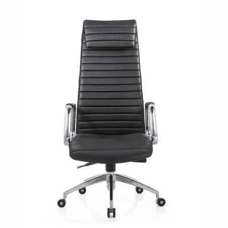 Metal swivel base manager director high back chair 9186