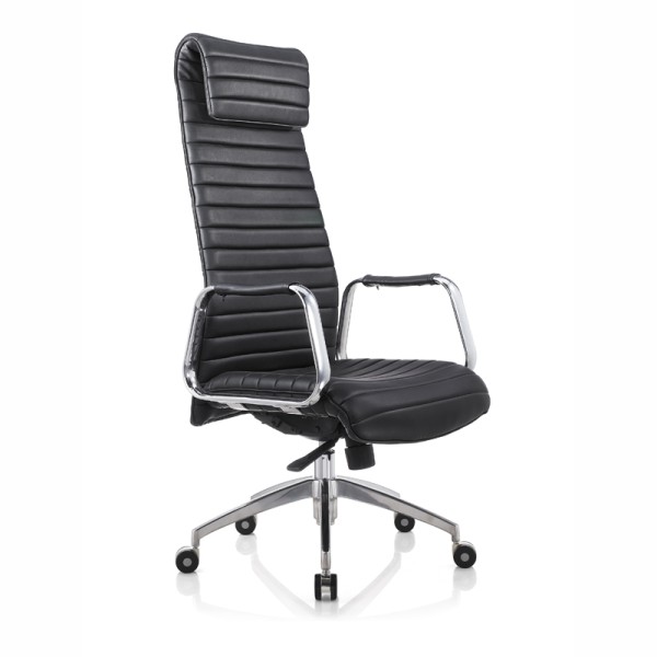 Metal swivel base manager director high back chair 9186
