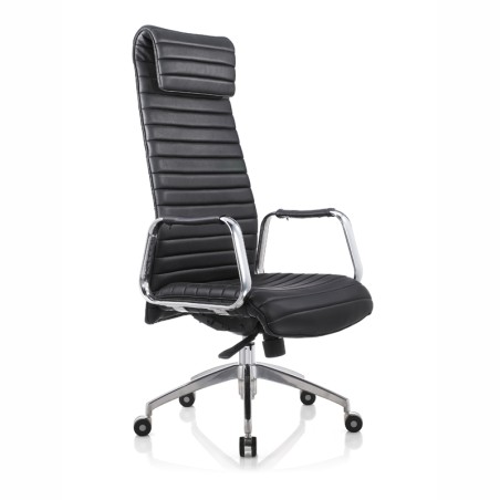 Metal swivel base manager director high back chair 9186