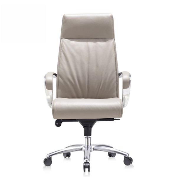 Luxury brown leather modern swivel conference executive office chair 9164