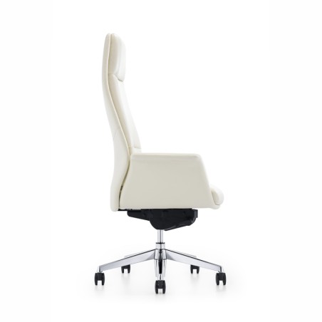 modern revolving white leather office executive chair A1612
