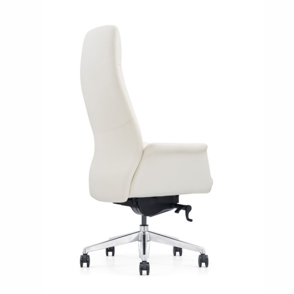 modern revolving white leather office executive chair A1612