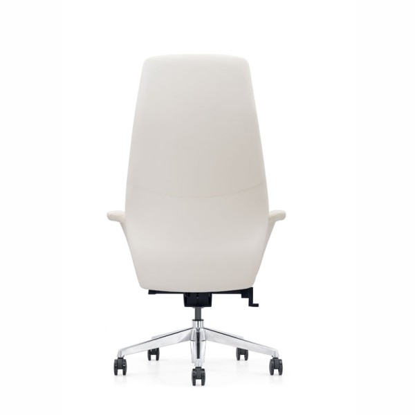 modern revolving white leather office executive chair A1612