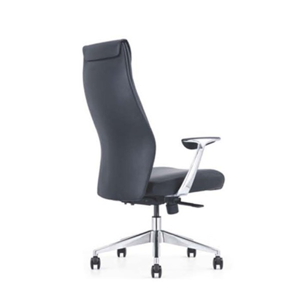 9184 Modern French Commercial High Back Executive Black Leather Swivel Office Chairs