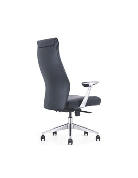 9184 Modern French Commercial High Back Executive Black Leather Swivel Office Chairs