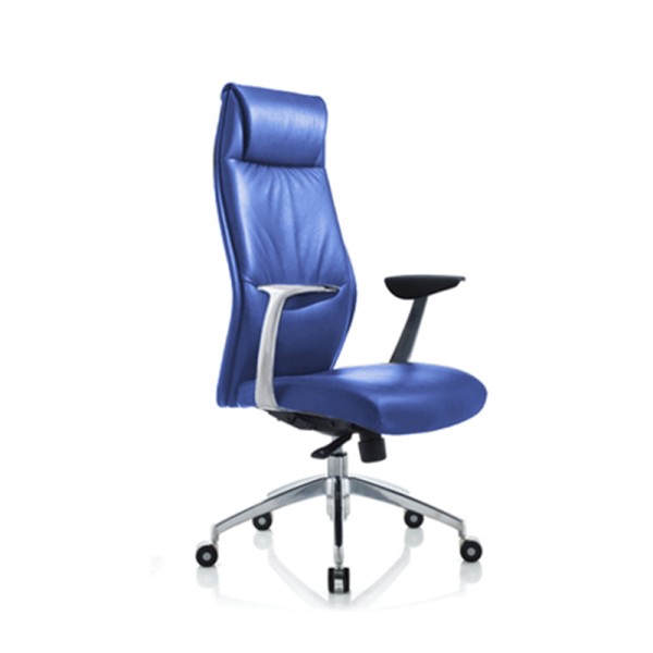 9184 Modern French Commercial High Back Executive Black Leather Swivel Office Chairs