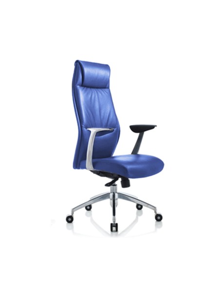 9184 Modern French Commercial High Back Executive Black Leather Swivel Office Chairs