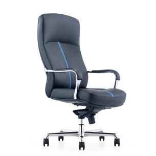 Luxury Design Adjustable High Back Genuine Leather Executive Office Chair A1724